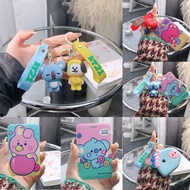BTS BT21 Keychain Ezlink Card Holder Bus Student Card Holder Bag Pendant Doll Car Keychain