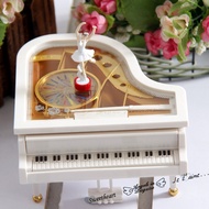 《SG Local stock》Christmas gift music box Jewelry box piano dancing girl Automatic rotation Valentine