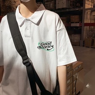 AO01 - Men's and Women's Polo T-shirt, Elastic, Soft, Wrinkle-Free, Loose Form