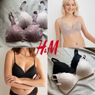 H&m / KAYSER TALULA Demi Pushup / Lightly Lined Unwired Bra Thick Foam Bra Wireless Seamless Bra Air