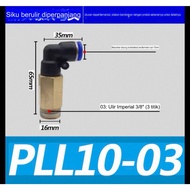 PLL 10-03 Pneumatic Fitting Elbow 10mm To External Thread 3/s 8" inch