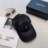 Chrome Hearts Baseball Cap Metal Logo Denim Baseball Cap Men Women Same Style CP