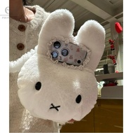 White Furry Cute Rabbit Shock-Resistant Case Suitable For iPhone 17 16 15 14 Pro Max i15 i16 17Pro P