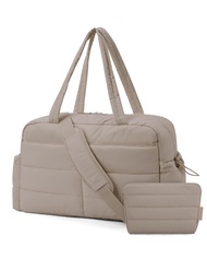 กระเป๋าเดินทางแบบถือ BAGSMART สำหรับผู้หญิง กระเป๋าถือแบบถือได้หลายแบบ ความจุขนาดใหญ่ กันน้ำ มาพร้อม