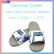 Genuine  Goods Jinro Toad Character Slippers Size: S (250) / L (270)