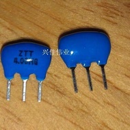 ((2 Pcs) Crystal Vibration 4.000 MHZ 4MHZ ZTT 4.00 MG Ceramic Filter Blue 3 Pins