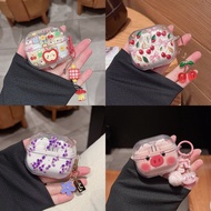 Cartoon Case For Samsung Galaxy Buds 3 Pro Buds3 Earbuds Accessories Shockproof Cover Dust-proof Key