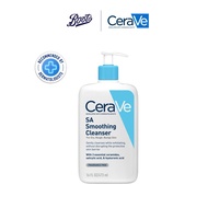 Cerave Sa Smoothing Cleanser 473Ml Cerave Sa Smoothing Cleanser ผลิตภัณฑ์ทำความสะอาด สำหรับผิวหยาบกร