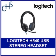 Logitech H540 USB Computer Headset | With high-definition sound and on-ear controls | 2 years warran