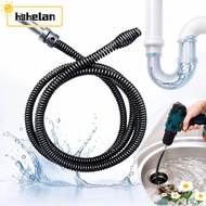 HSHELPH Drain Snake, Steel Spiral Head Plumbing Snake,  Bendable Drill Powered Flexible Spring Sprin