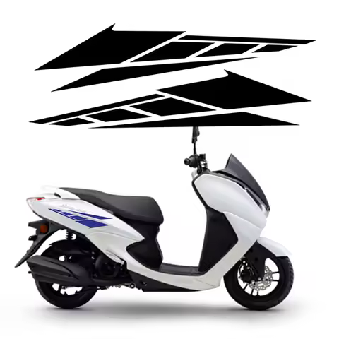 Motorcycle Front Fender Moto Side Body Head Tail Box Reflective Stickers Pegatinas Decal Accessories