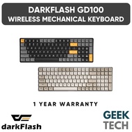 darkFlash GD100 100-Key Hot-swappable PBT Keycap Dual Mode 2.4GHz Wireless Mechanical Keyboard