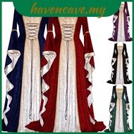 Sophisticated Long Renaissance Dress for Cosplay & Historical Reenactments