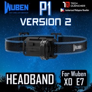 Wuben P1 Headband for E7 X0 - Headlamp Strap - Adjustable Headlamp Bracket - Outdoor Camping
