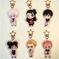 Jujutsu Kaisen keychain – Characters: Gojo, Geto, Toji, Nanami, Chosch, Sukuna – Buy 2 get 1 free.