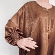 Hijabelline.co - Eid series Numa Kaftan santorini silk | Eid kaftan (Only kaftan)