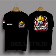 5 ELEMENTS T-SHIRT FREE NAME