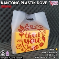 Plastik Bento 4 Sekat isi 50 Kantong Dove muat Box Nasi 18x18 + Dus Snack Ultah Syukuran Ulang Tahun