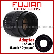 NEW Fujian CCTV Lens 35mm f1.7 Black Adapter Adapter Converter for to Panasonic Lumix G GH GF GX GM 