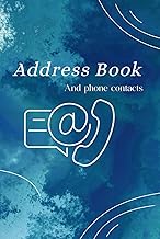 Address Book And phone contacts: Address Book Large Print: with Tabs -Telephone Address Book format(