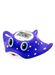 b&h 嬰兒卡通電子防水浴室溫度計(大魔鬼魚)