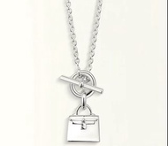 [全新] 愛馬仕 Hermes Kelly 925 sliver necklace pendant 925純銀飾項鍊