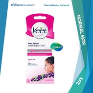 Veet Easy-GelTM Wax Strip for Face - Normal Skin - 20's