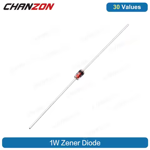 1W Zener Rectifier Diode Kit 3V 3.3V 3.6V 5V 5.1V 5.6V 7.5V 10V 12V 13V 15V 16V 18V 20V 22V 24V 30V 