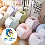 100GR WOOL YARN Marshmallow KNITTING YARN/ SUPER SOFT FLUFFY 8PLY -TOKKapas