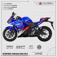 STRIPING R25 OLD LIVERY YAMAHA GYTR GP RACING SPEED YAMAHA R 25 MOTORCYCLE STICKER/ R25 STICKER/