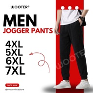 (4XL-7XL) Plus Size Men Jogger Pants Tracksuit Seluar Panjang Lelaki Microfiber
