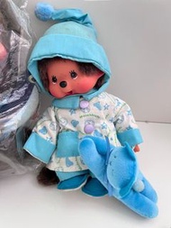 Monchhichi 睡衣公仔 (藍色/粉紅色)
