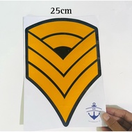CHEVRON CAR STICKERS CHEVRON STICKERS RANK STICKERS TARUNA STICKERS CHEVRON TARUNA STICKERS NAVY STI