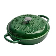 26CM 2.6L Enamel Pot Cast Iron Pot Household Multi functional Soup Pot Stewing Pot Non stick Pot