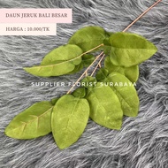 SFS - [CABANG 3] DAUN JERUK BALI BESAR DAUN IMITASI DAUN KAIN PLASTIK ARTIFICIAL FLOWER BUNGA PALSU 