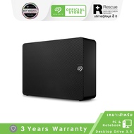 Seagate Expansion 3.5 18TB I 20TB I 24TB Hard Drive with Rescue Data Recovery Services USB 3.0 - Bla