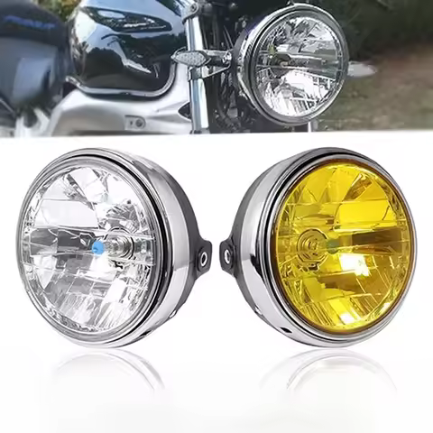 Retro Front Motorcycle Round Headlight Headlamp Motorcycle Round Led Headlight For Honda Hornet 600 