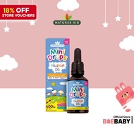 Natures Aid Mini Drops 400IU Vitamin D 50mL (Vegan / Sugar Free / from Newborn to 5Y Kid Bone Teeth)