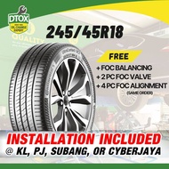 [Installation Provided] New Tyre 245/45R18