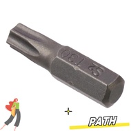 PATH 1pc Torx Bits, S2 Alloy Steel T6-T40 Screw Driver Bit, 1/4 Inch Hex Shank 25mm Length 6 Point S
