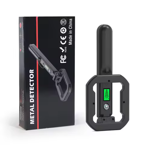 Handheld Metal Detector with LCD Display Sound Vibration Alerts 360° Sweep Coil Treasure Finder for 