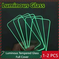 2Pcs Luminous Screen Protector Realme 8 10 4G 5G C21 C31 C30 C33 C35 C21Y C25Y C11 2021 C15 C17 5 6 