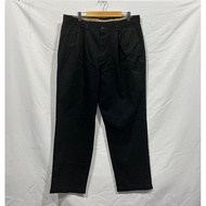 Dockers Pants Original W34 L41 Regular Pleated Cotton Khaki Black