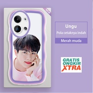 OPPO Reno 9 8 8Z 8T 5G 4G INS Cat BTS Kim Seok Jin BT21 Bangtan Boys Cool Kor Kesing case hp cassing