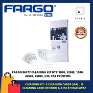 FARGO 86177 CLEANING KIT FOR DTC 1000, 1250E, 1500, 4250E, 4500E, C30, C50 PRINTERS