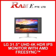 LG 31.5 Inch UHD 4K HDR IPS Monitor with AMD FreeSync™