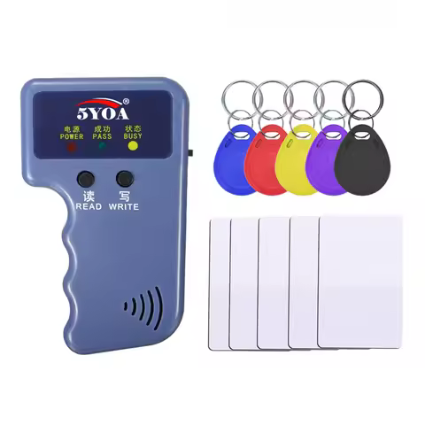 Handheld 125KHz EM4100 TK4100 RFID Copier Writer Duplicator Programmer Reader EM4305 T5577 Rewritabl