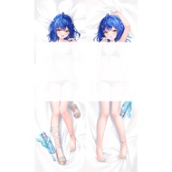 Hololive Amaniya Kokoro Dakimakura Anime Cosplay Two Side Printed Soft Throw Pillow Cushions Hugging
