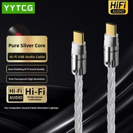 YYTCG | High-End Audio DAC Cable Type C to Square B/C to B Adapter