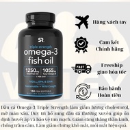 Triple Strength Fish oil omega 3 SR Fish oil Box Of 150 Us Tablets